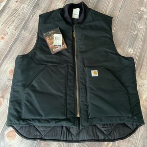 NWT Black Carhartt Duck Vest XL